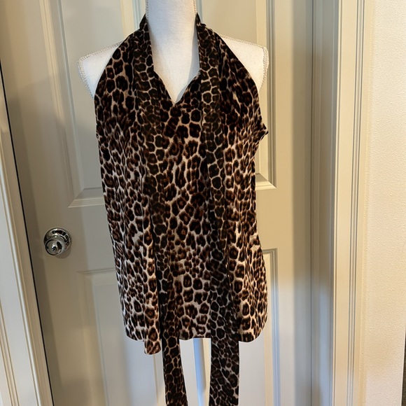 Animal print sleeveless blouse, M - Picture 5 of 11